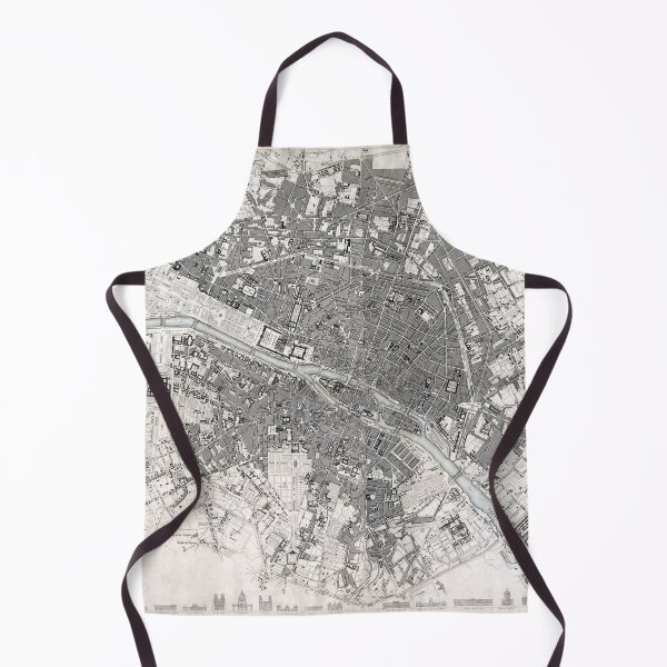 Item preview, Vintage Map of Paris designed and sold by redoARTstore.