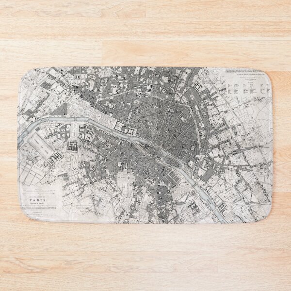 Item preview, Vintage Map of Paris designed and sold by redoARTstore.