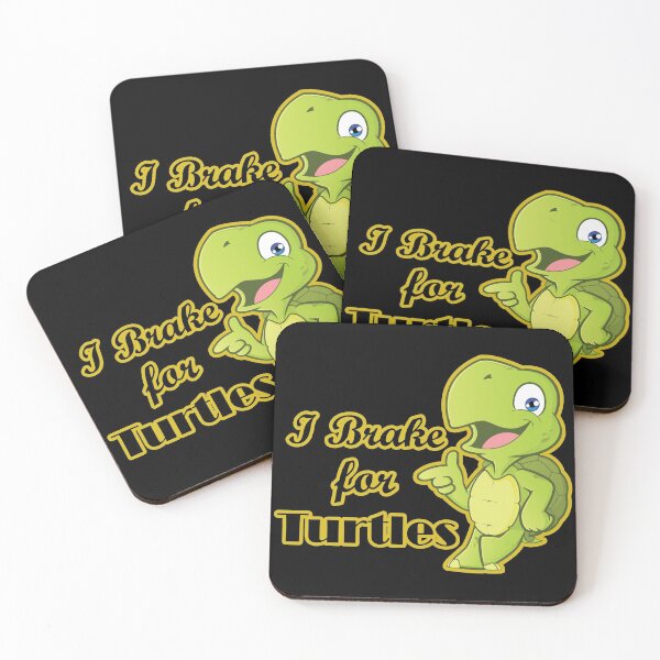 Item preview, I Brake for Turtles designed and sold by printrendstore.