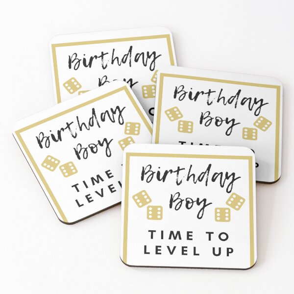 Item preview, Birthday Boy Time to Level up Gold designed and sold by kyds.