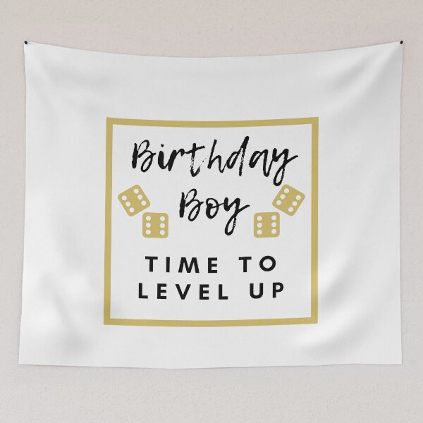 Item preview, Birthday Boy Time to Level up Gold designed and sold by kyds.