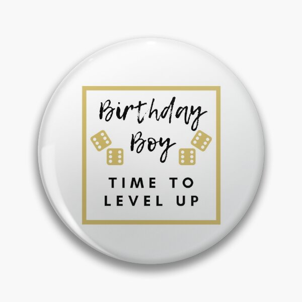 Item preview, Birthday Boy Time to Level up Gold designed and sold by kyds.