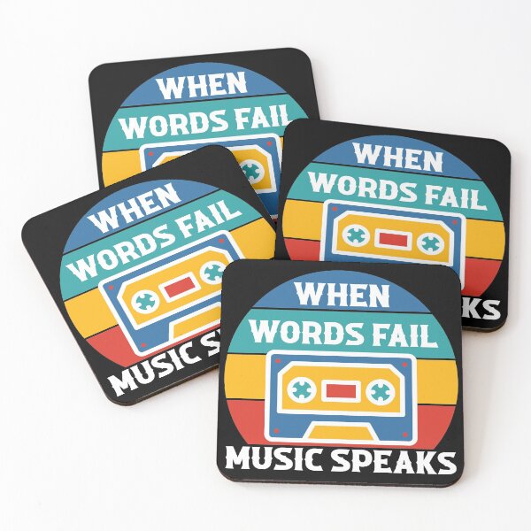 Item preview, When Words Fail Music Speaks designed and sold by ColoredRatio.
