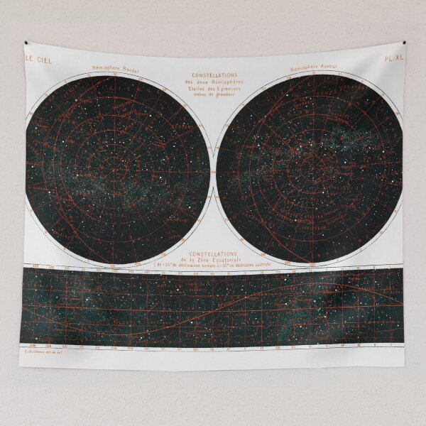 Item preview, Vintage Map of the Star Constellation designed and sold by redoARTstore.