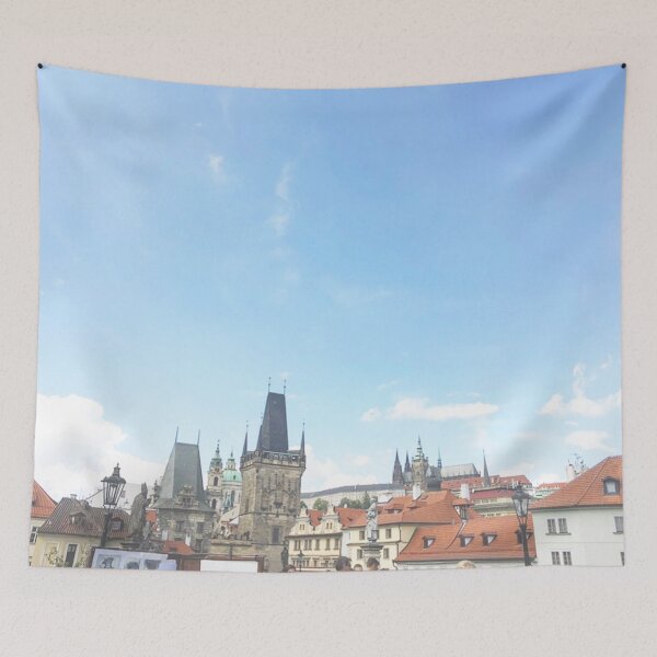 Item preview, Prague Czech Republic Skyline Sky Architecture designed and sold by lalashellsArt.