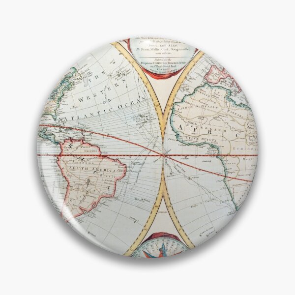 Item preview, Vintage World Map designed and sold by redoARTstore.