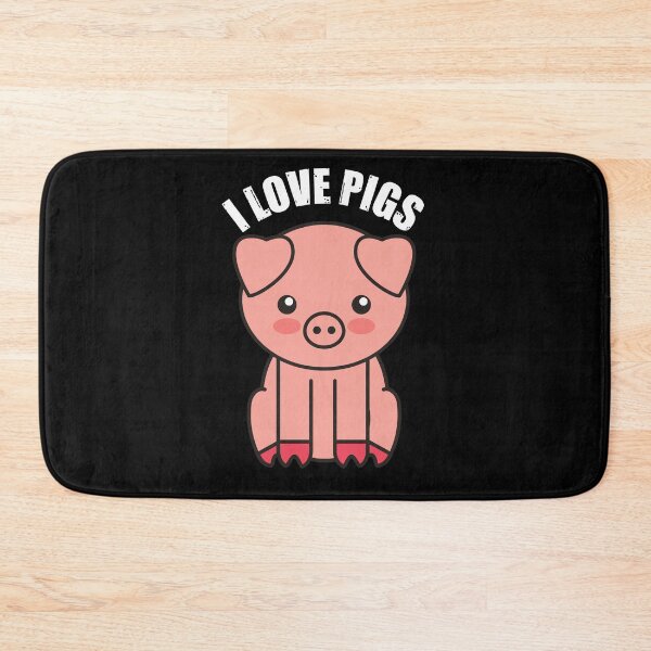 Item preview, I love Pigs #Whitetext designed and sold by Happy-PrintZ.