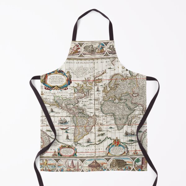 Item preview, Vintage World Map designed and sold by redoARTstore.