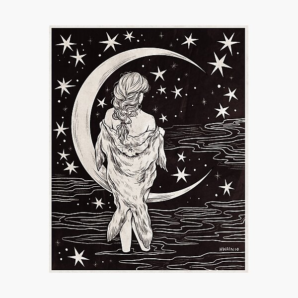 Item preview, Selkie and the Moon designed and sold by hwainio.