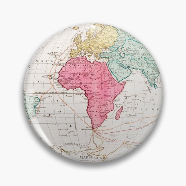 Item preview, Vintage World Map designed and sold by redoARTstore.