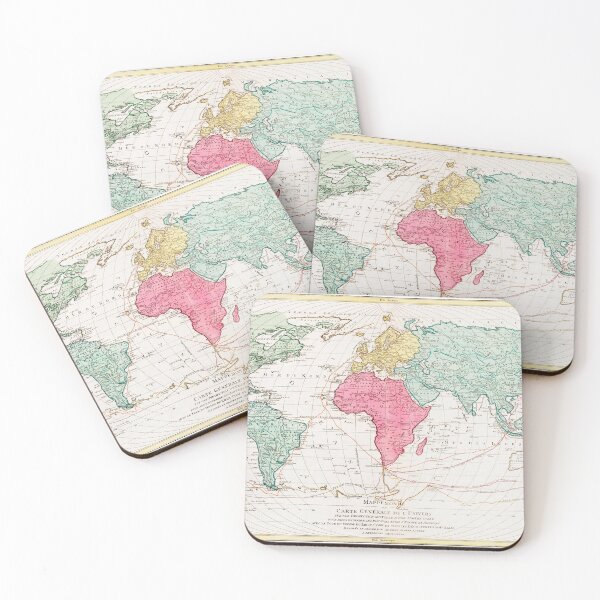 Item preview, Vintage World Map designed and sold by redoARTstore.