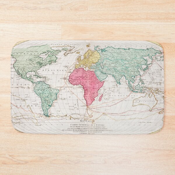 Item preview, Vintage World Map designed and sold by redoARTstore.