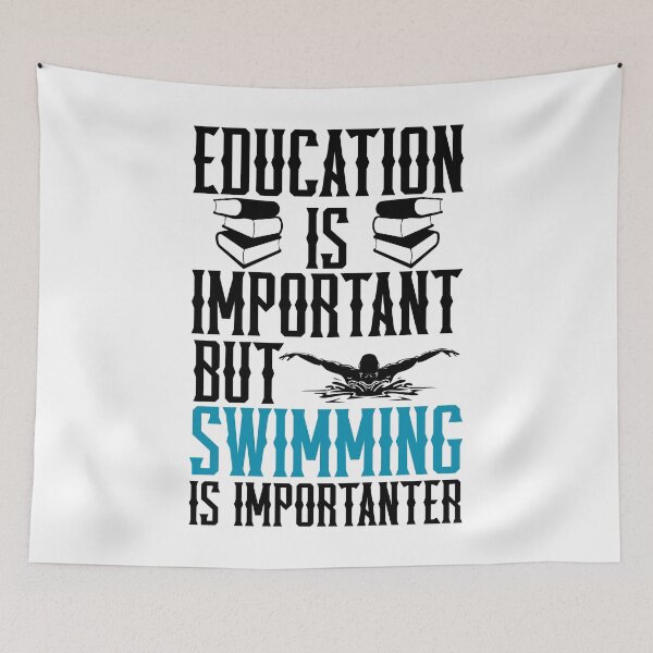 Item preview, Swimming Is Importanter designed and sold by Swimerch.