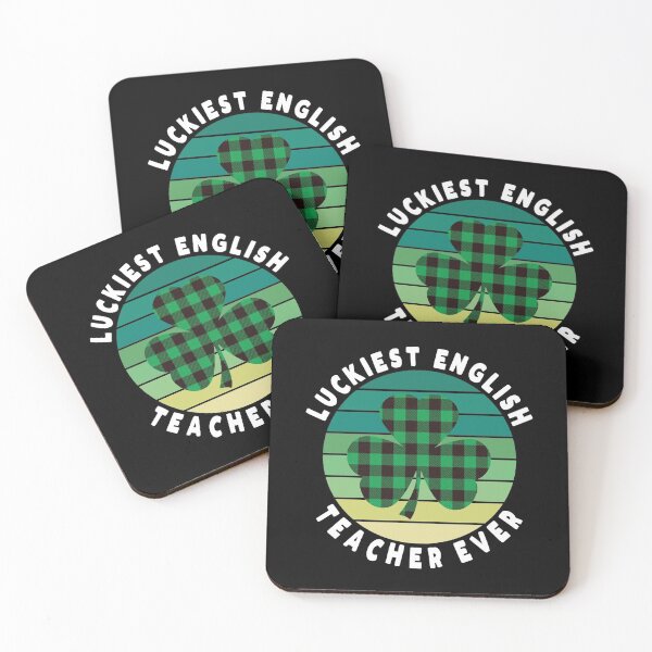 Item preview, LUCKIEST ENGLISH TEACHER EVER PLAID WOMEN MEN ST.PATRICK DAY designed and sold by bigerdan.