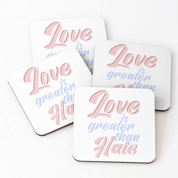 Item preview, Love is greater than hate - inspirational quote typography design designed and sold by MeIanie.