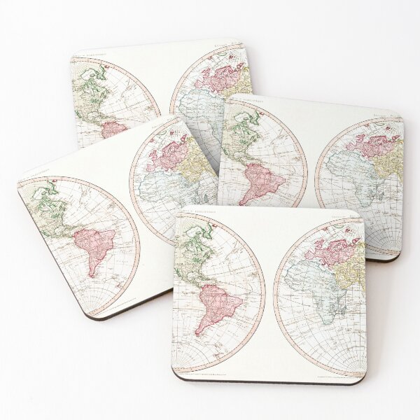 Item preview, Vintage World Map designed and sold by redoARTstore.