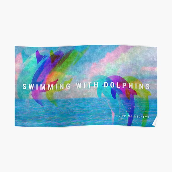 Swimming With Dolphins Poster