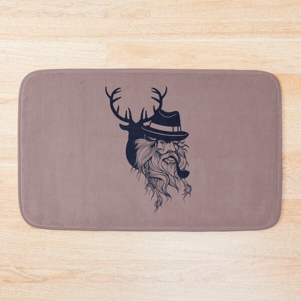 Item preview, deer with old man classic look designed and sold by Hungry40.
