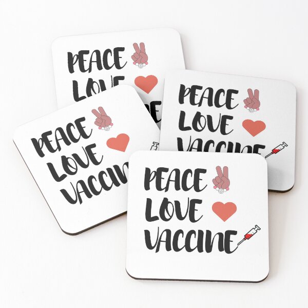 Item preview, Peace Love And Vaccine Pro-Vaccine, Peace Love Vaccine shirt, Vaccinated shirt, 2021 vaccine shirt, Peace Love And Vaccine Pro-Vaccine mask designed and sold by T. MINISTRY.