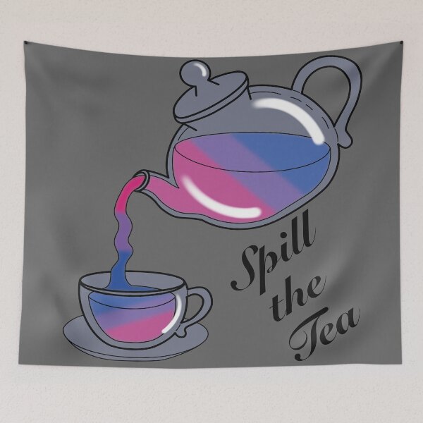 Item preview, Spill the tea Bi Flag designed and sold by NerdyCupcake559.