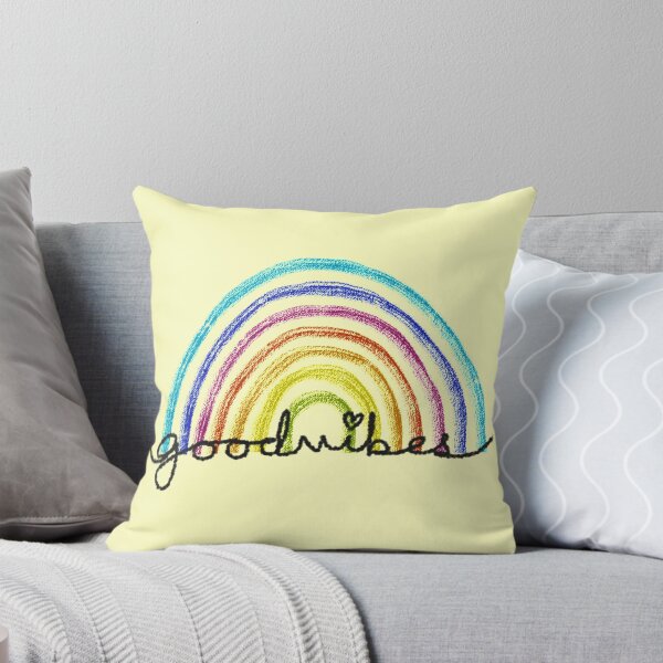 Item preview, Good Vibes Rainbow - Pastel Yellow -  designed and sold by Vidxhi.