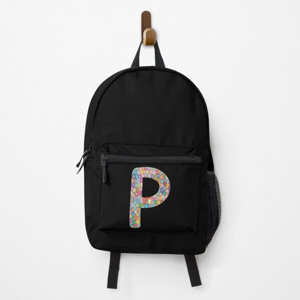 Item preview, Letter P Capital Alphabet Colorful Flowers Funny P Gift designed and sold by Shariss.
