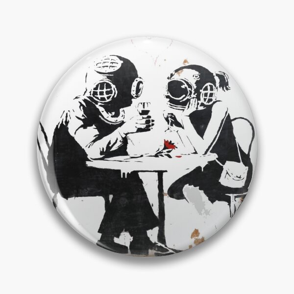 Artikelvorschau, Banksy Romantic Divers Street Art Graffiti entworfen und verkauft von Matt Astle.