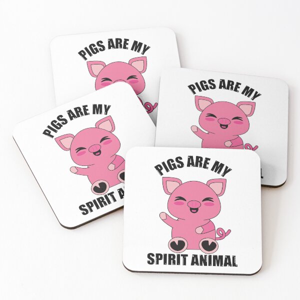 Item preview, Pigs are my spirit animal designed and sold by Happy-PrintZ.