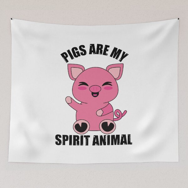 Item preview, Pigs are my spirit animal designed and sold by Happy-PrintZ.
