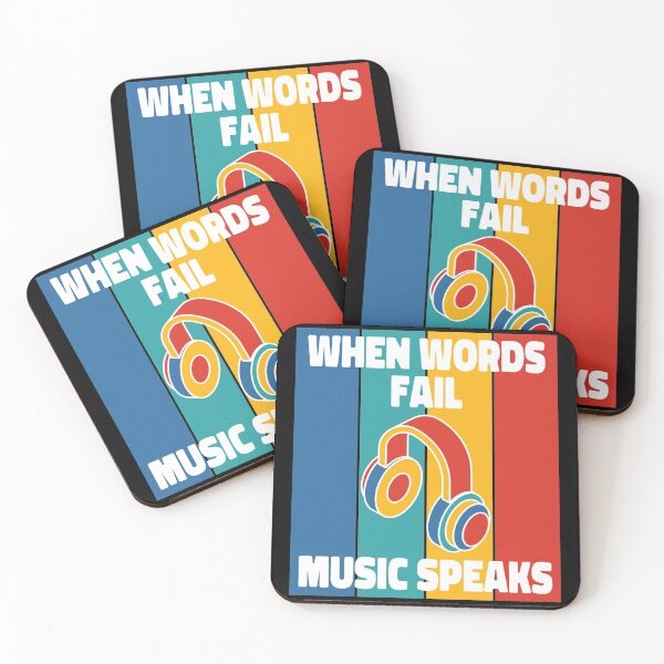 Item preview, When Words Fail Music Speaks designed and sold by ColoredRatio.