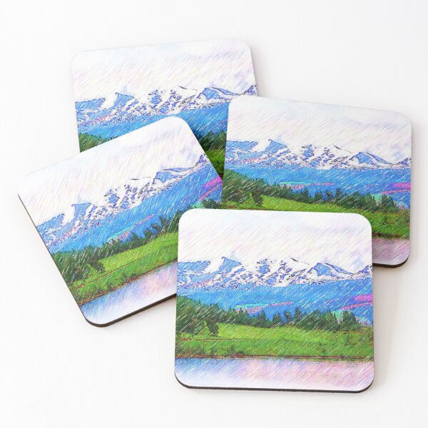 Item preview, The Mountain Range Behind Lake Dillon Sketched  designed and sold by KirtTisdale.