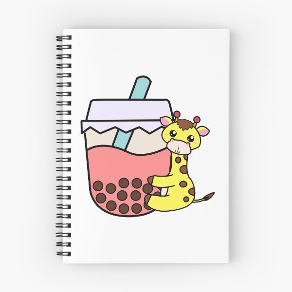 Item preview, Baby Kawaii Giraffe Hugs Sweet Bubble Tea Pink Boba Tea designed and sold by 4U2NV-LDN.