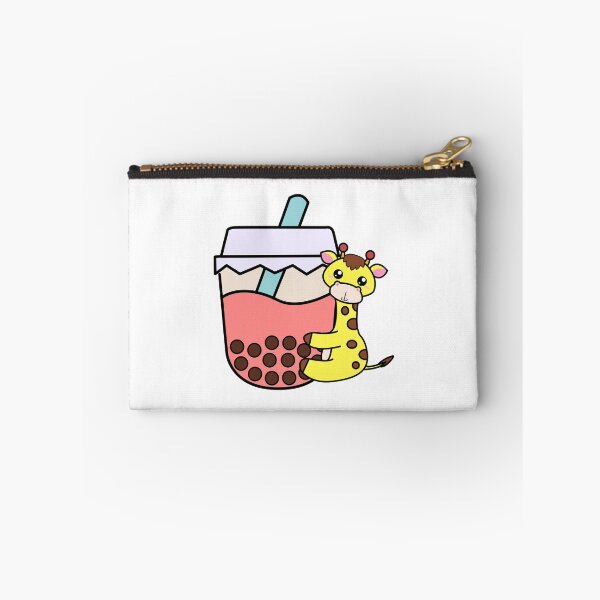 Item preview, Baby Kawaii Giraffe Hugs Sweet Bubble Tea Pink Boba Tea designed and sold by 4U2NV-LDN.