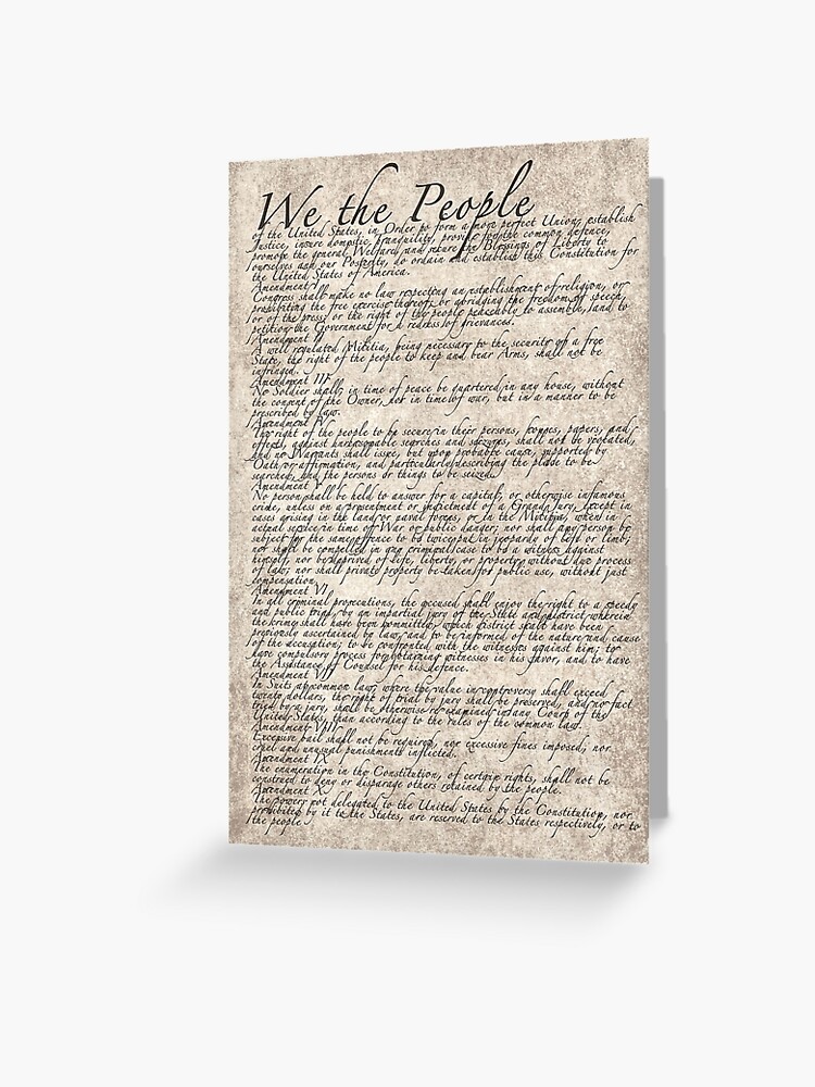 Bill Of Rights Us Constitution T-Shirt On Parchment Paper Bill Of Rights Us Constitution T-Shirt On Parchment Paper