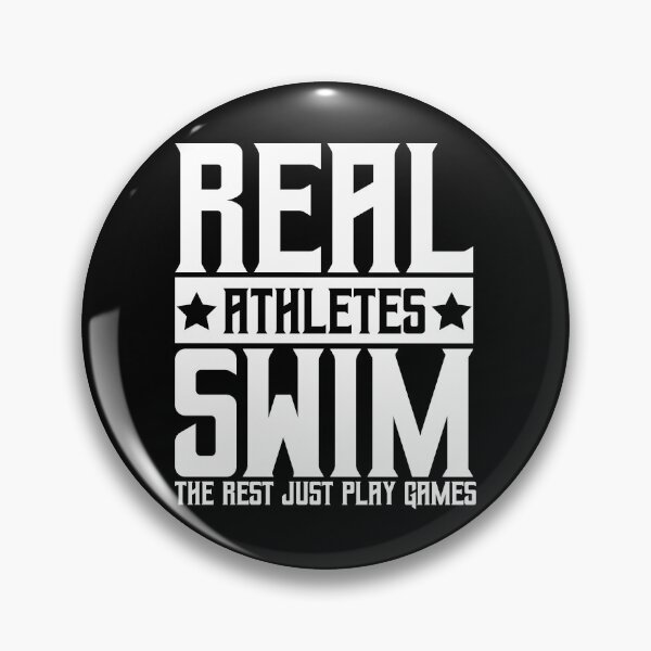 Item preview, Los verdaderos atletas nadan designed and sold by Swimerch.