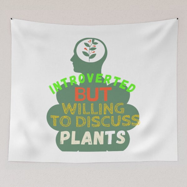 Item preview, Introverted But Willing To Discuss Plants : Funny Gardening for men & women, Perfect cute gift idea for gardening lovers,  designed and sold by AMED-STORE.