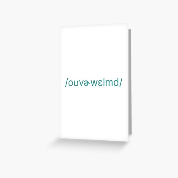 Item preview, "Overwhelmed" in Phonetics IPA | Teal designed and sold by ANSLP2B.