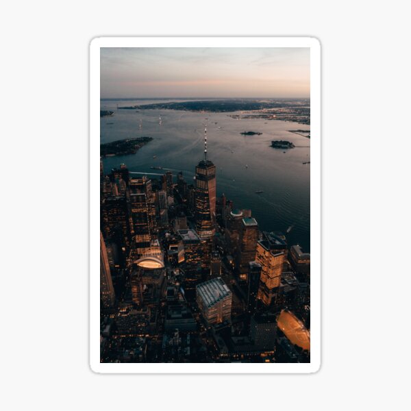 New York From Above Sticker