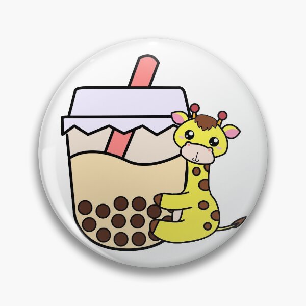 Item preview, Baby Kawaii Giraffe Hugs Sweet Bubble Tea Cream Boba Tea designed and sold by 4U2NV-LDN.