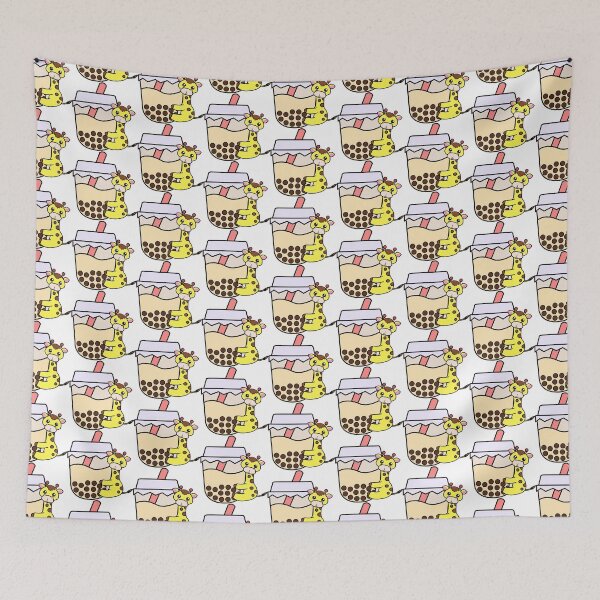 Item preview, Baby Kawaii Giraffe Hugs Sweet Bubble Tea Cream Boba Tea designed and sold by 4U2NV-LDN.
