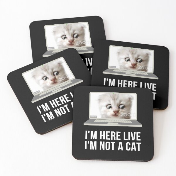 Item preview, Lawyer Cat Filter Video - "I'm here live, I'm not a cat" designed and sold by reallyrealnow.