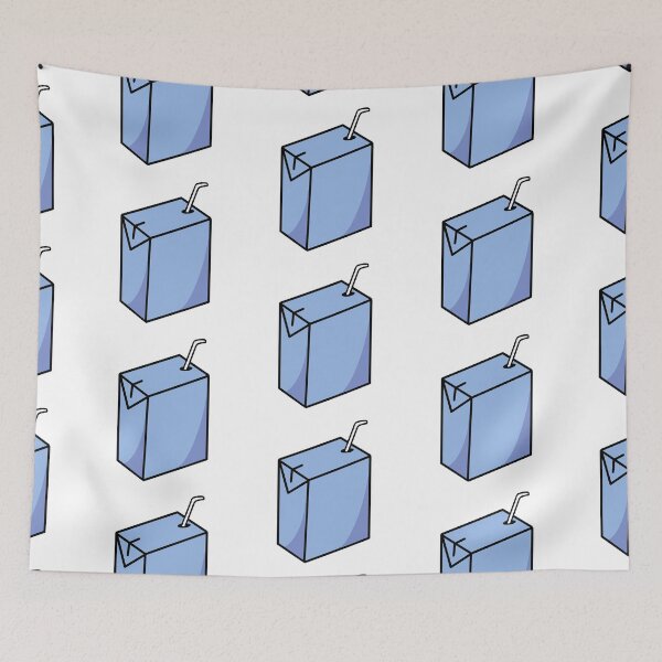 Item preview, blue juice box  designed and sold by disclaimersong.