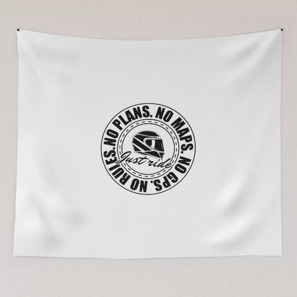 Item preview, No plans, No Maps, Just Ride, Motorcycle helmet designed and sold by Minimalist Quotes and Sayings.