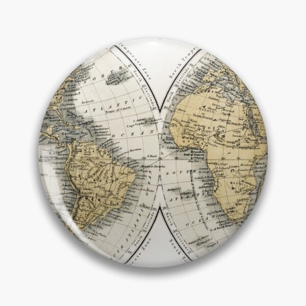 Item preview, Vintage World Map designed and sold by redoARTstore.