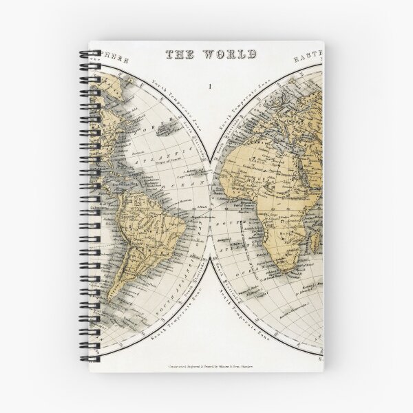 Item preview, Vintage World Map designed and sold by redoARTstore.