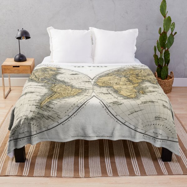 Item preview, Vintage World Map designed and sold by redoARTstore.