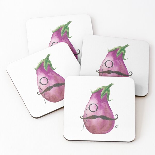Item preview, Hipster Eggplant designed and sold by sarahvogelart.
