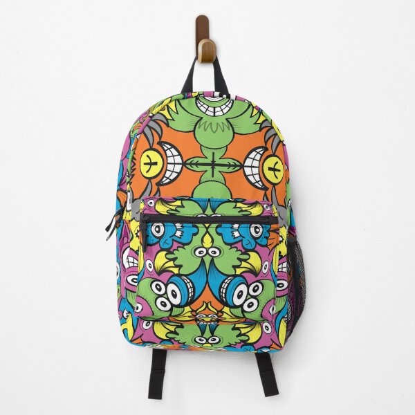 Item preview, Funny smiling characters in a whimsical pattern design designed and sold by Zoo-co.