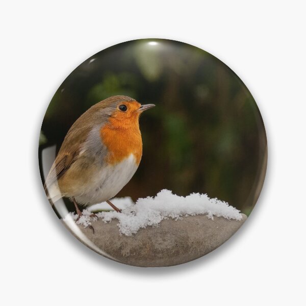 Item preview, Robin on the snow on fork handle designed and sold by Glenn Welch.