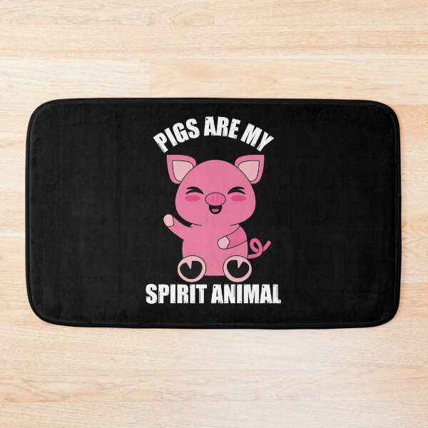 Item preview, Pigs are my spirit animal #Whitetext designed and sold by Happy-PrintZ.